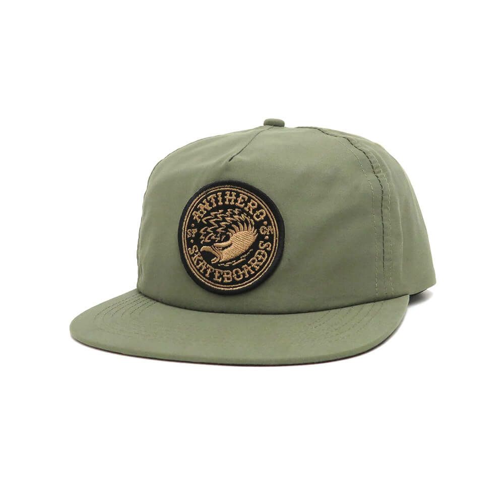 ANTIHERO CAP アンチヒーロー キャップ EAGLE ROUND SNAPBACK MOSS/BRONZ スケートボード スケボー 