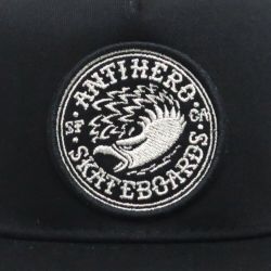 ANTIHERO CAP アンチヒーロー キャップ EAGLE ROUND SNAPBACK BLACK/CHARCOAL スケートボード スケボー 4