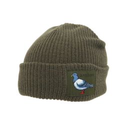 ANTIHERO KNITCAP アンチヒーロー ニットキャップ LIL PIGEON LABEL CUFF BEANIE BROWN スケートボード スケボー 1