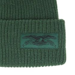 ANTIHERO KNITCAP アンチヒーロー ニットキャップ STOCK EAGLE LABEL CUFF BEANIE GREEN/BLACK スケートボード スケボー 2