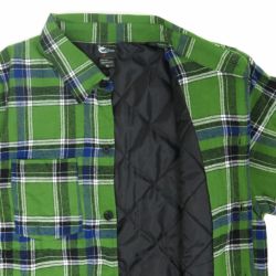 ANTIHERO JACKET アンチヒーロー ジャケット BASIC EAGLE FLANNEL GREEN/BLUE スケートボード スケボー 3