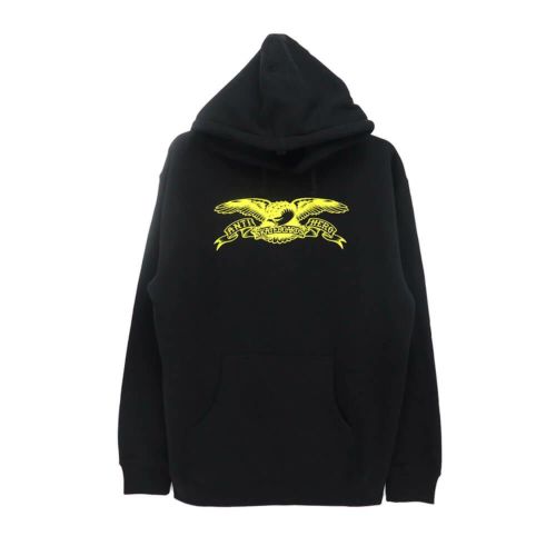 ANTIHERO HOOD アンチヒーロー パーカー BASIC EAGLE BLACK/GOLD スケートボード スケボー 