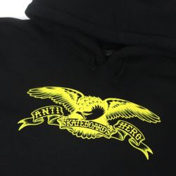 ANTIHERO HOOD アンチヒーロー パーカー BASIC EAGLE BLACK/GOLD スケートボード スケボー 1