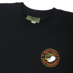 ANTIHERO CREW SWEAT アンチヒーロー トレーナー EAGLE ROUND BLACK/ORANGE スケートボード スケボー 1