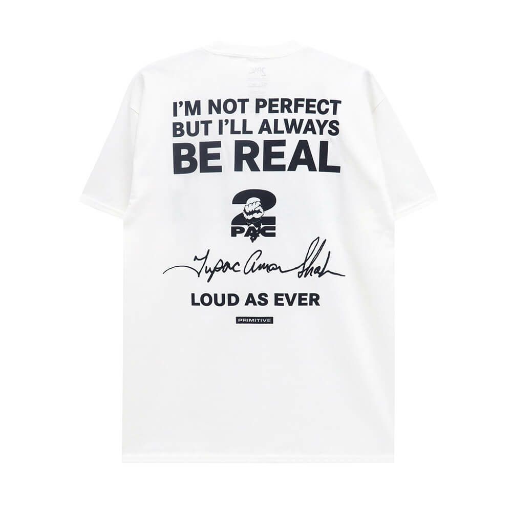 PRIMITIVE T-SHIRT プリミティブ Tシャツ PRIMITIVE X 2Pac TRUTH WHITE スケートボード スケボー 1