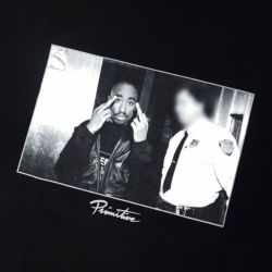 PRIMITIVE T-SHIRT プリミティブ Tシャツ PRIMITIVE X 2Pac ICON BLACK スケートボード スケボー 1