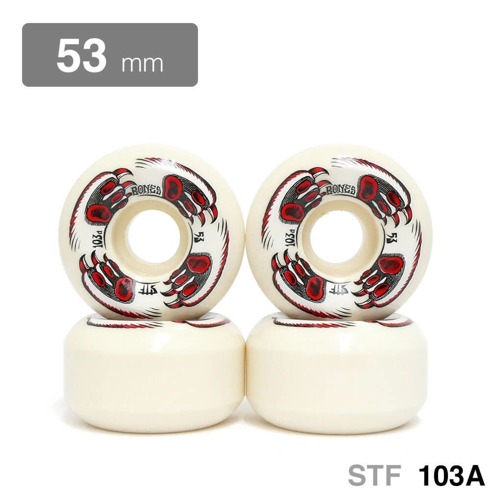 BONES WHEEL ボーンズ ウィール STF 103A V5（SIDECUT） KITTY TWISTER 53mm スケートボード スケボー