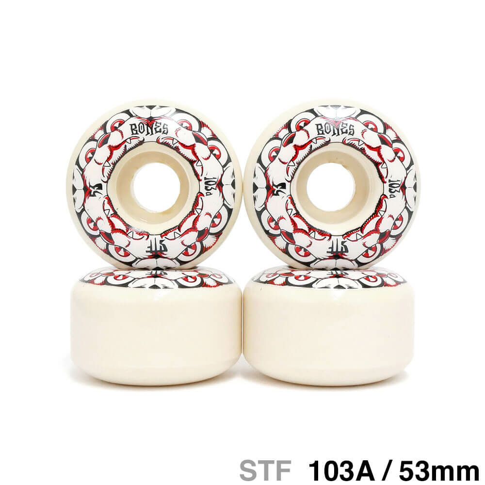 BONES WHEEL ボーンズ ウィール STF 103A V4（WIDE） 4 DOG NIGHT 53mm スケートボード スケボー 1