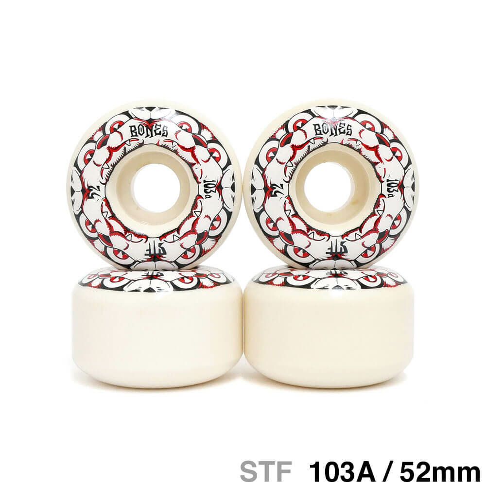 BONES WHEEL ボーンズ ウィール STF 103A V4（WIDE） 4 DOG NIGHT 52mm スケートボード スケボー 1