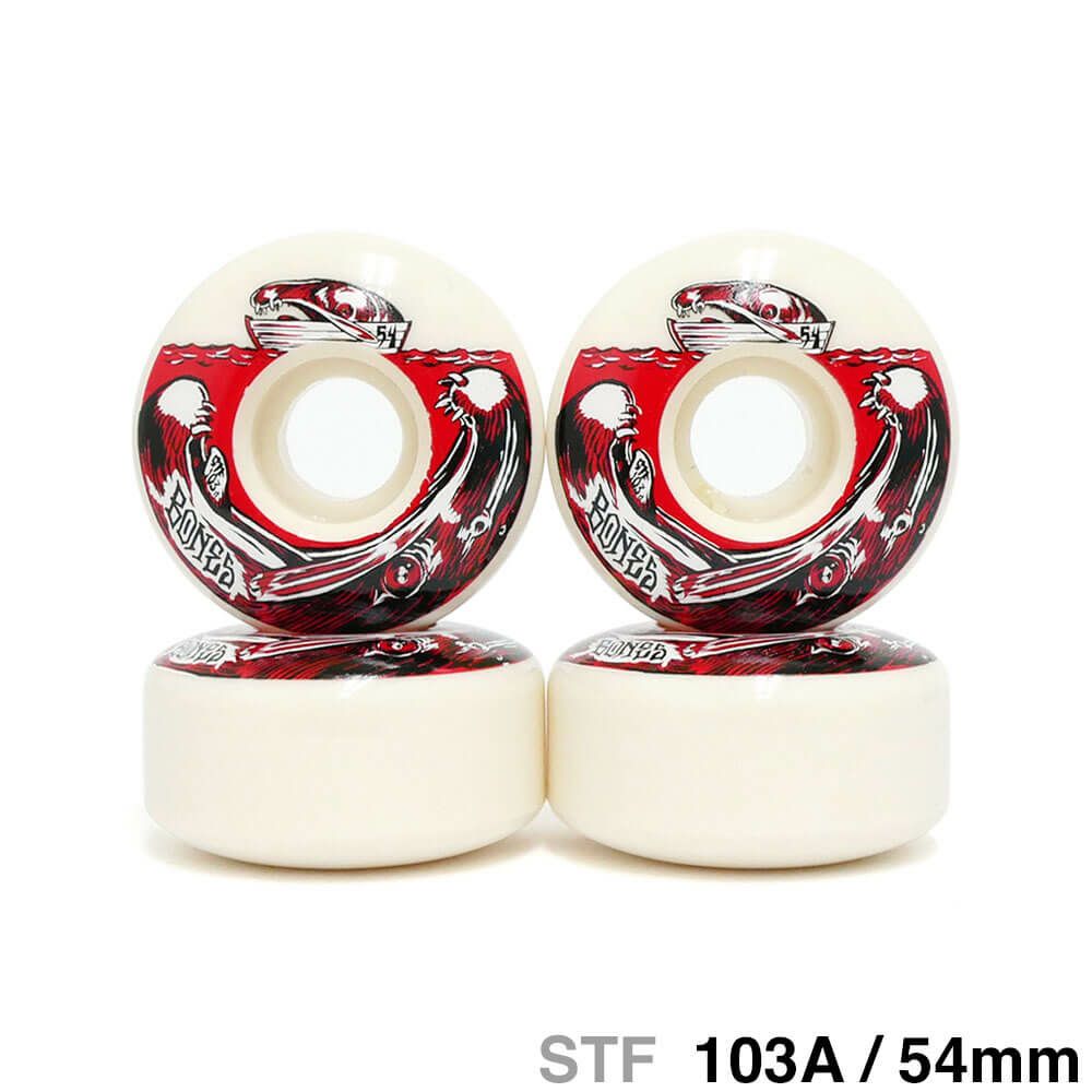 BONES WHEEL ボーンズ ウィール STF 103A V3（SLIMS） SALMON DINNER 54mm スケートボード スケボー 1