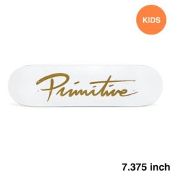 PRIMITIVE DECK プリミティブ デッキ（子供用） TEAM NUEVO SCRIPT CORE WHITE / GOLD 7.375 スケートボード スケボー