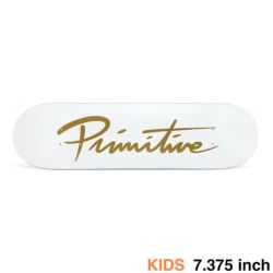 PRIMITIVE DECK プリミティブ デッキ（子供用） TEAM NUEVO SCRIPT CORE WHITE / GOLD 7.375 スケートボード スケボー