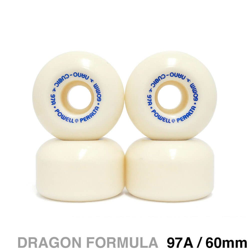 POWELL PERALTA WHEEL パウエルペラルタ ウィール DRAGON FORMULA（DF）97A NANO CUBIC 60mm x 38mm スケートボード スケボー