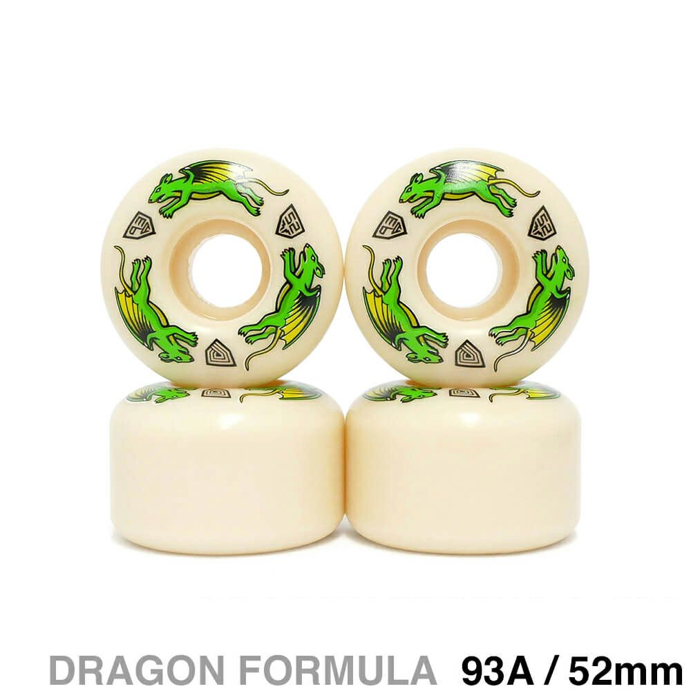 POWELL PERALTA WHEEL パウエルペラルタ ウィール DRAGON FORMULA（DF）93A V4 NANO RATS 52mm x 34mm スケートボード スケボー