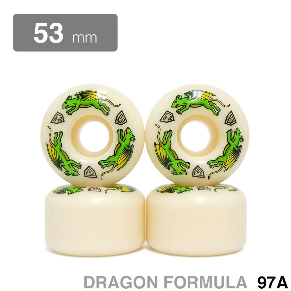 POWELL PERALTA WHEEL パウエルペラルタ ウィール DRAGON FORMULA（DF）97A V4 NANO RATS 53mm x 34mm スケートボード スケボー