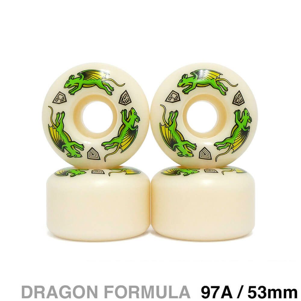 POWELL PERALTA WHEEL パウエルペラルタ ウィール DRAGON FORMULA（DF）97A V4 NANO RATS 53mm x 34mm スケートボード スケボー