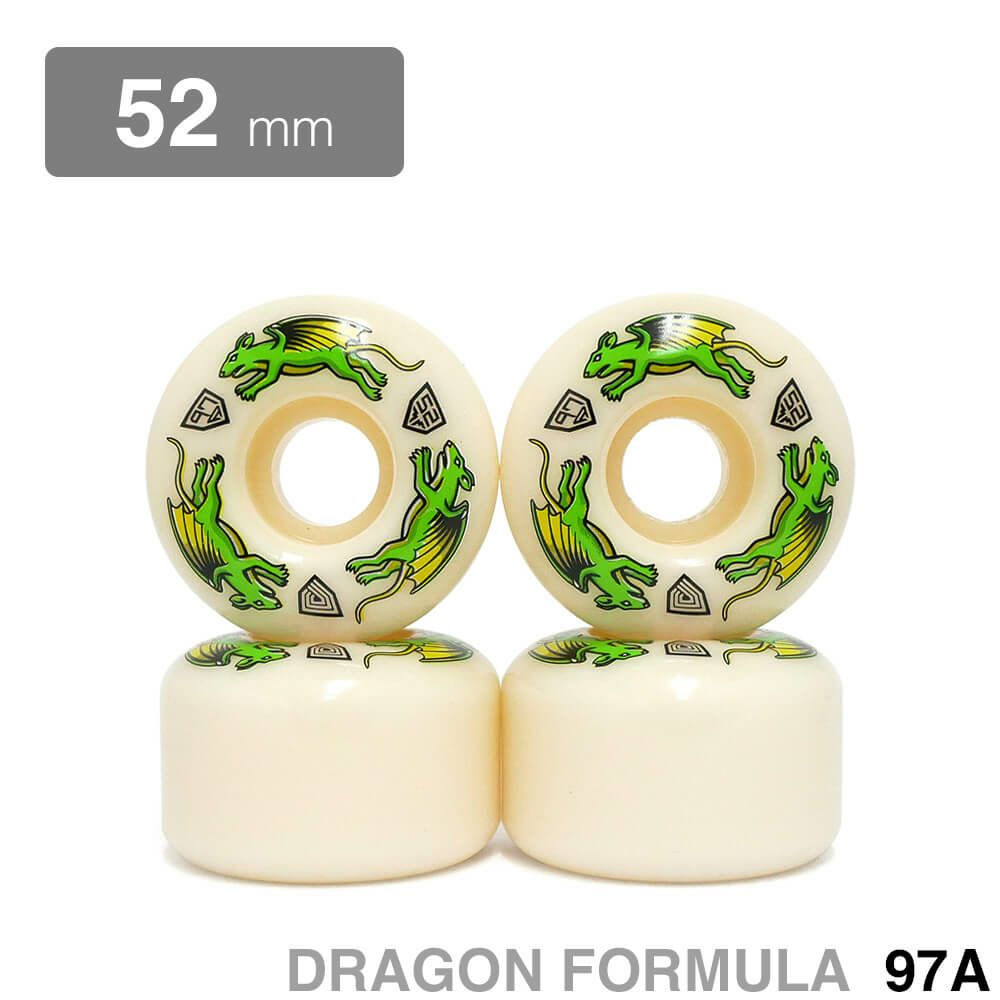 POWELL PERALTA WHEEL パウエルペラルタ ウィール DRAGON FORMULA（DF）97A V4 NANO RATS 52mm x 34mm スケートボード スケボー