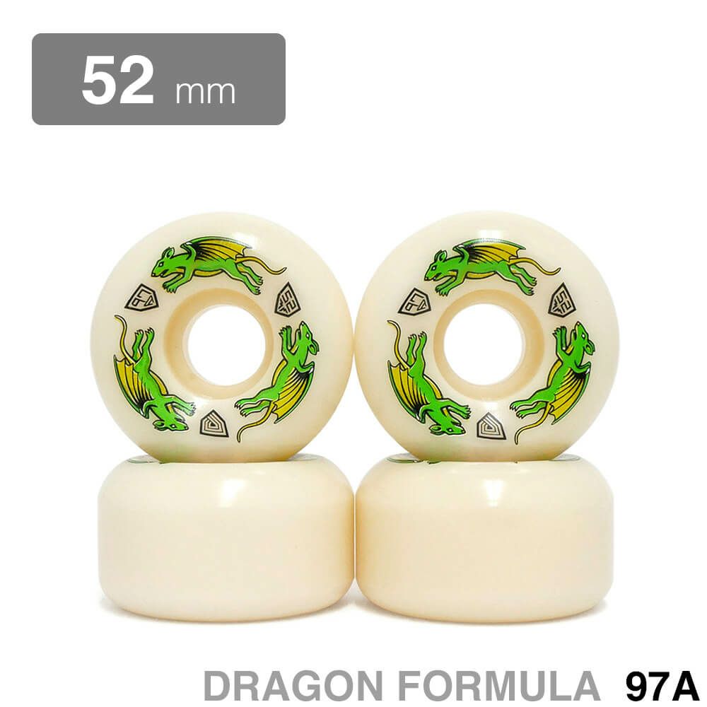 POWELL PERALTA WHEEL パウエルペラルタ ウィール DRAGON FORMULA（DF）97A V5 NANO RATS 52mm x 30mm スケートボード スケボー