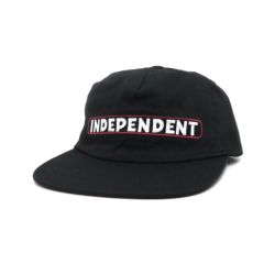 INDEPENDENT CAP インディペンデント キャップ BTG SPEED BAR SNAPBACK BLACK スケートボード スケボー 