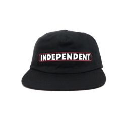 INDEPENDENT CAP インディペンデント キャップ BTG SPEED BAR SNAPBACK BLACK スケートボード スケボー 1