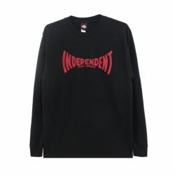  INDEPENDENT LONG SLEEVE インディペンデント ロングスリーブTシャツ SPAN BLACK スケートボード スケボー 