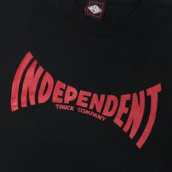  INDEPENDENT LONG SLEEVE インディペンデント ロングスリーブTシャツ SPAN BLACK スケートボード スケボー 1