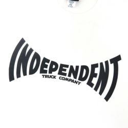 INDEPENDENT LONG SLEEVE インディペンデント ロングスリーブTシャツ SPAN WHITE スケートボード スケボー 1