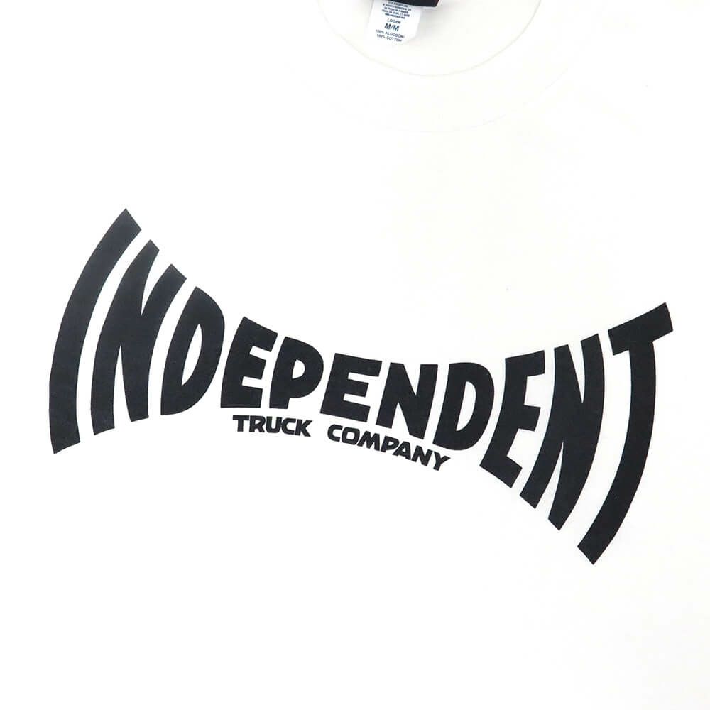 INDEPENDENT LONG SLEEVE インディペンデント ロングスリーブTシャツ SPAN WHITE スケートボード スケボー 1