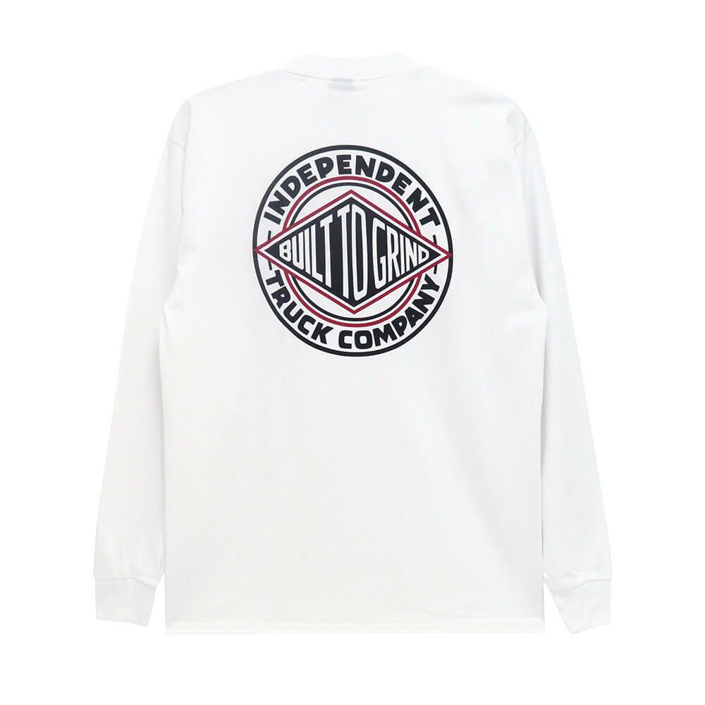  INDEPENDENT LONG SLEEVE インディペンデント ロングスリーブTシャツ BTG SUMMIT WHITE スケートボード スケボー 