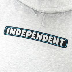  INDEPENDENT HOOD インディペンデント パーカー BAR LOGO GREY スケートボード スケボー 1