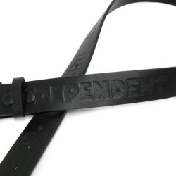 INDEPENDENT BELT インディペンデント ベルト BAR LOGO POLYURETHANE BLACK スケートボード スケボー　3