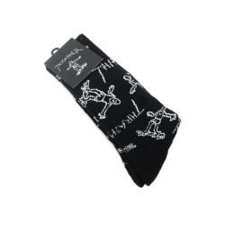 THRASHER SOCKS スラッシャー ソックス 靴下 GONZ LOGO BLACK/WHITE（US企画） スケートボード スケボー 5