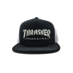  THRASHER MESHCAP スラッシャー メッシュキャップ MAG LOGO TRUCKER BLACK/GREY（US企画） スケートボード スケボー 1