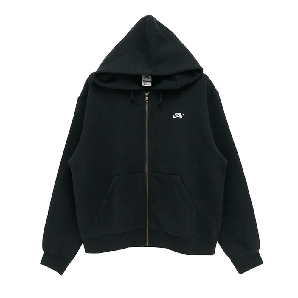 NIKE SB HOOD ナイキSB パーカー ESSENTIAL FLEECE FULL ZIP FZ8797-010 BLACK/WHITE スケートボード スケボー 1