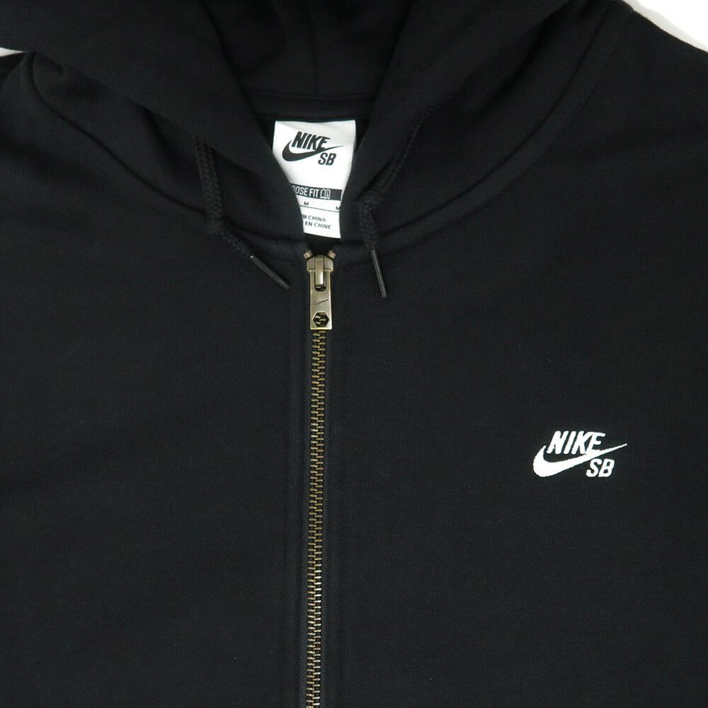 NIKE SB HOOD ナイキSB パーカー ESSENTIAL FLEECE FULL ZIP FZ8797-010 BLACK/WHITE スケートボード スケボー 2