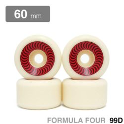 SPITFIRE WHEEL スピットファイヤー ウィール FORMULA FOUR (F4) OG CLASSIC 99D RED 60mm スケートボード スケボー