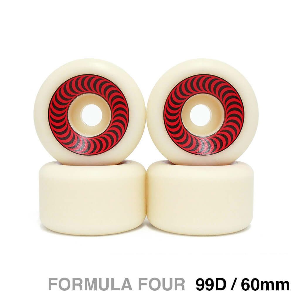 SPITFIRE WHEEL スピットファイヤー ウィール FORMULA FOUR (F4) OG CLASSIC 99D RED 60mm スケートボード スケボー