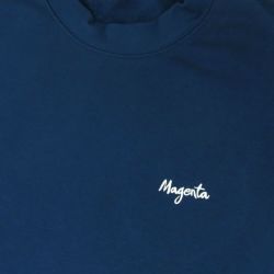 MAGENTA CREW SWEAT マゼンタ トレーナー SCRIPT PETROL BLUE スケートボード スケボー 1