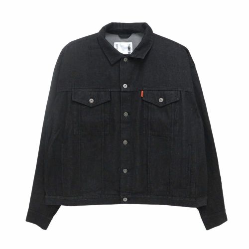 TIGHTBOOTH（TBPR）JACKET タイトブース ジャケット LABEL LOGO DENIM BLACK スケートボード スケボー 