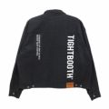 TIGHTBOOTH（TBPR）JACKET タイトブース ジャケット LABEL LOGO DENIM BLACK スケートボード スケボー 9