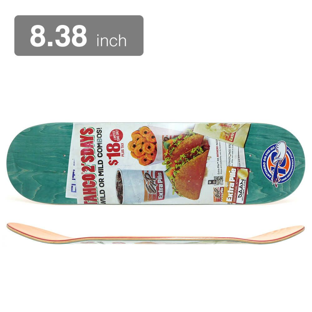 ANTIHERO DECK アンチヒーロー デッキ DAAN VAN DER LINDEN ARTIFICIAL INGREDIENTS EMERALD STAIN 8.38 スケートボード スケボー