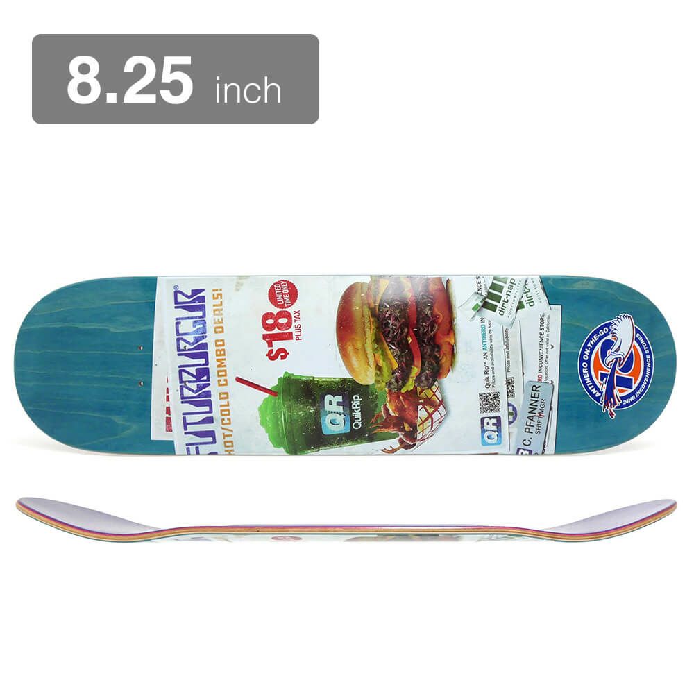 ANTIHERO DECK アンチヒーロー デッキ CHRIS PFANNER ARTIFICIAL INGREDIENTS EMERALD STAIN 8.25 スケートボード スケボー