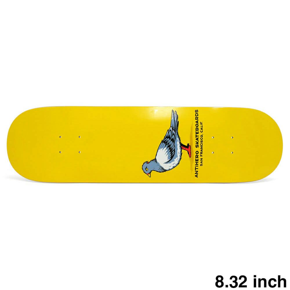 ANTIHERO DECK アンチヒーロー デッキ TEAM PIGEON YELLOW 8.32 SHORT WHEELBASE スケートボード スケボー