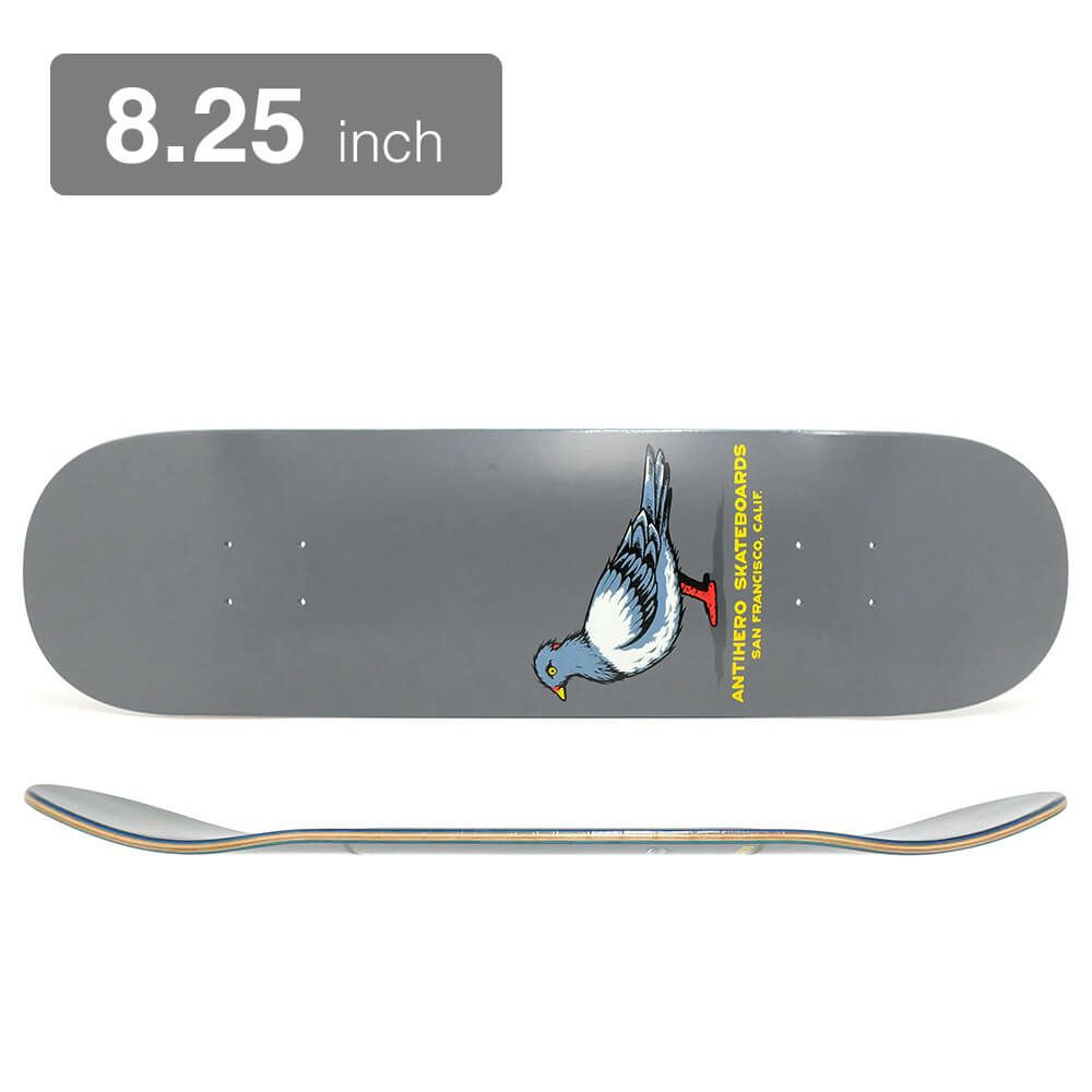 ANTIHERO DECK アンチヒーロー デッキ TEAM PIGEON GREY 8.25 SHORT WHEELBASE スケートボード スケボー