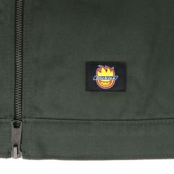 DICKIES SKATEBOARDING JACKET ディッキーズスケートボーディング ジャケット DICKIES X SPITFIRE JACKET OLIVE GREEN スケートボード スケボー 5