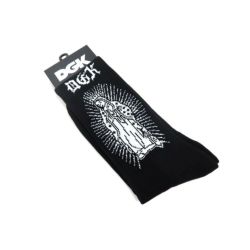 DGK SOCKS ディージーケー ソックス 靴下 GUADALUPE BLACK スケートボード スケボー 5