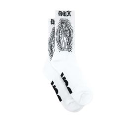 DGK SOCKS ディージーケー ソックス 靴下 GUADALUPE WHITE スケートボード スケボー 3