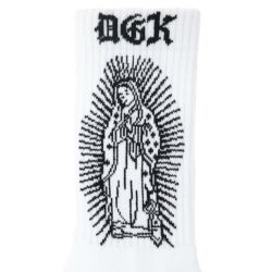 DGK SOCKS ディージーケー ソックス 靴下 GUADALUPE WHITE スケートボード スケボー 4