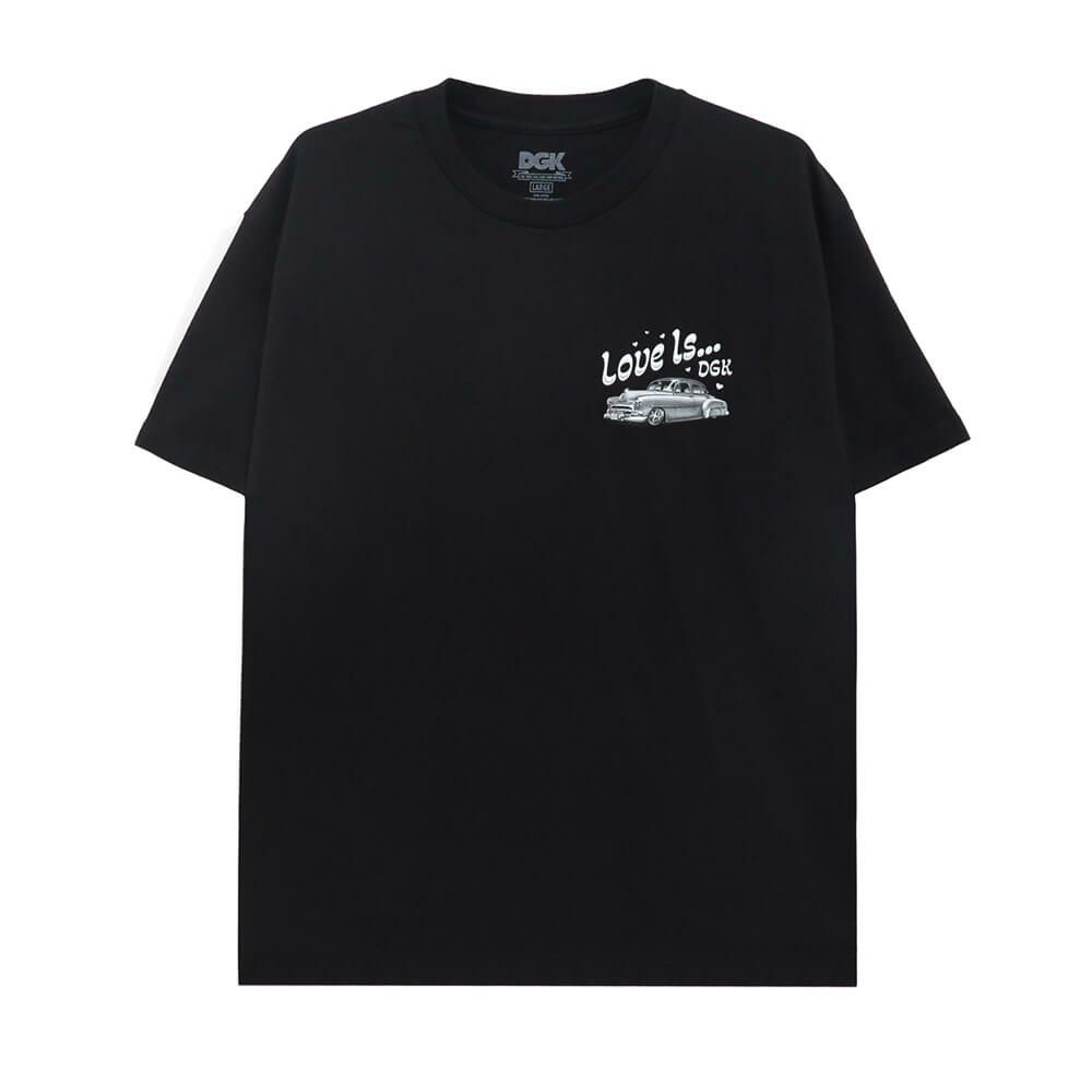 DGK T-SHIRT ディージーケー Tシャツ LOVE IS ... BLACK スケートボード スケボー 1