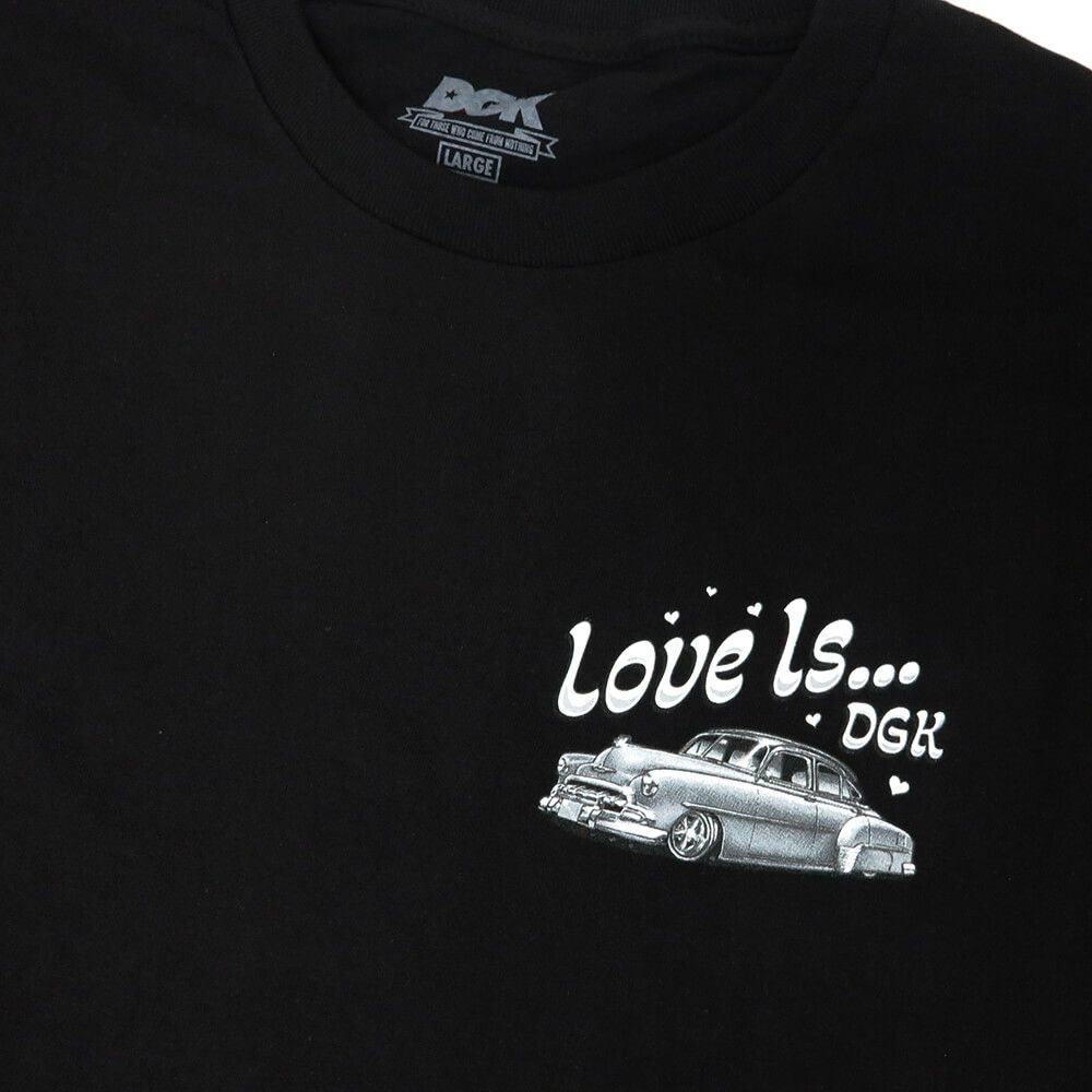 DGK T-SHIRT ディージーケー Tシャツ LOVE IS ... BLACK スケートボード スケボー 2